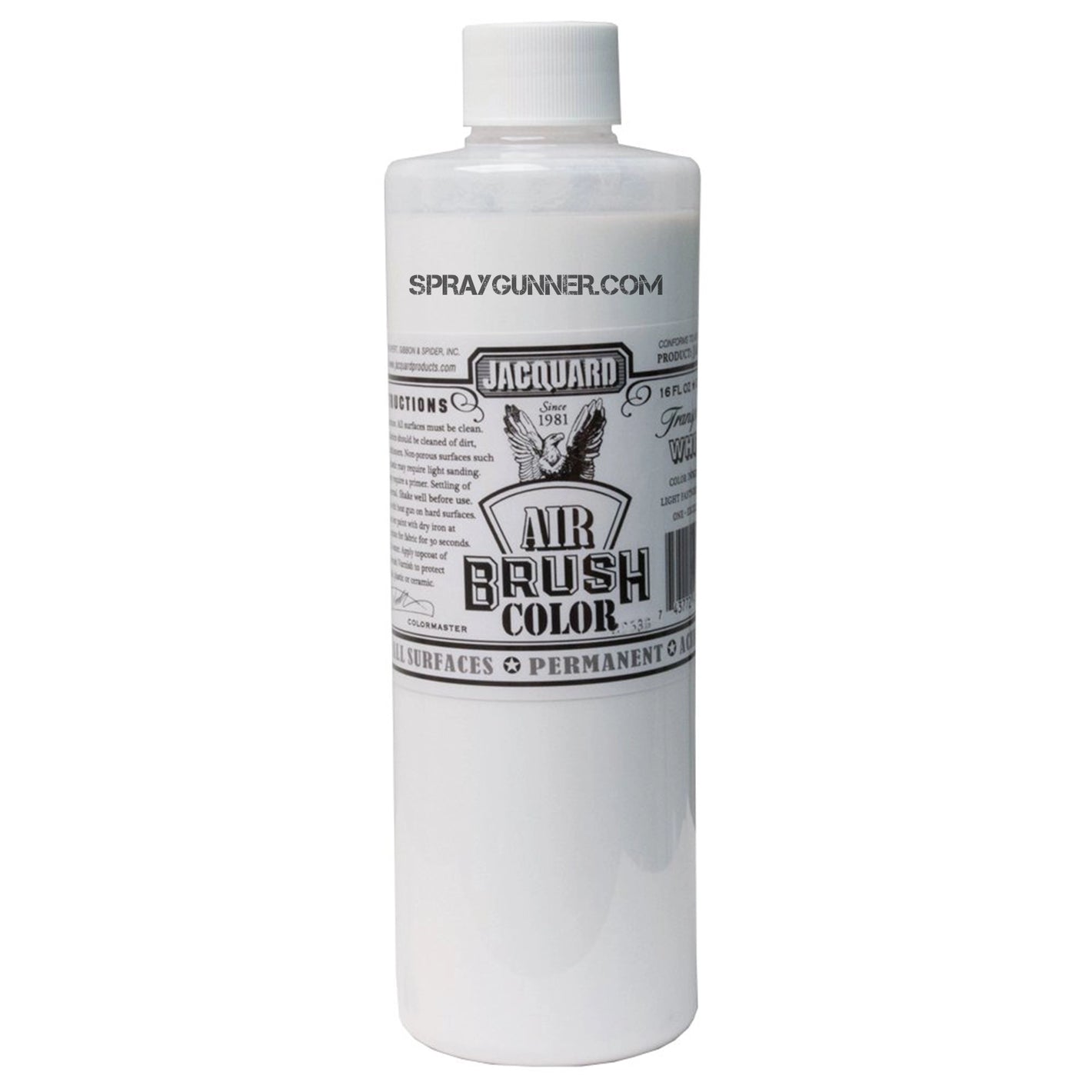 Jacquard Airbrush Color Transparent White 16 oz - SprayGunner