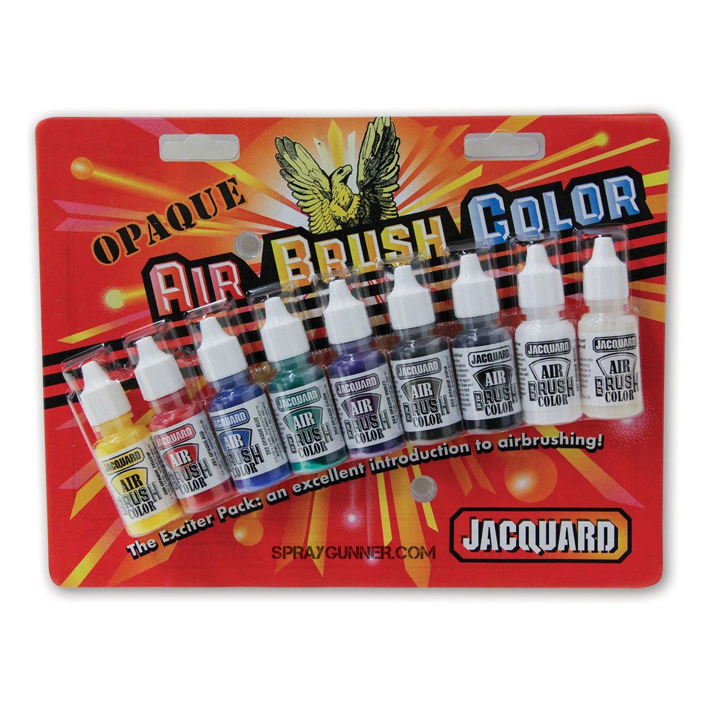 Jacquard Airbrush Color Opaque Exciter Pack - SprayGunner
