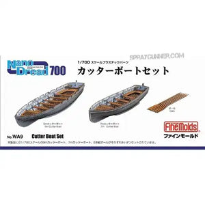 1/700 Cutter Boat Set (9m, 7m Cutter) Nano Dread
