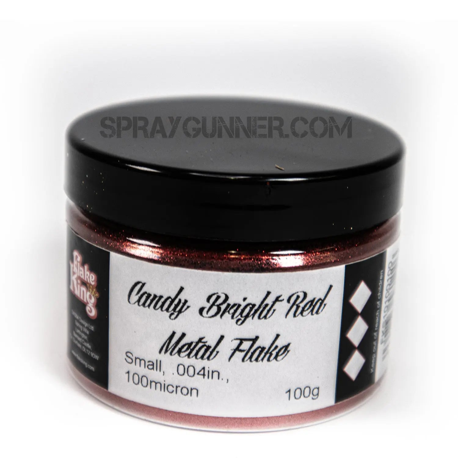 Flake King: Candy Bright Red Metal Flake Flake King