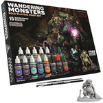 THE ARMY PAINTER: GameMaster Wandering Monsters Role-playing Paint Set includes 15 acrylic paints, brushes, and a monster miniature for RPG terrain crafting.