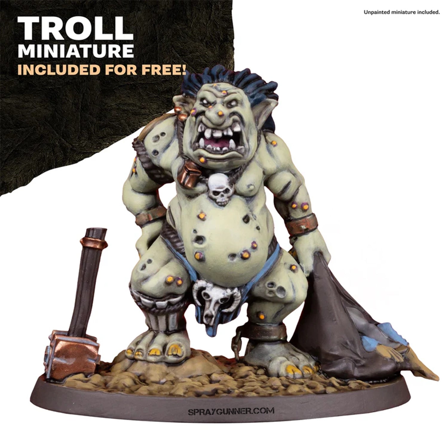 15 acrylic paints, brushes, and a monster miniature are included in THE ARMY PAINTER: GameMaster Wandering Monsters Role-playing Paint Set for creating RPG scenery.