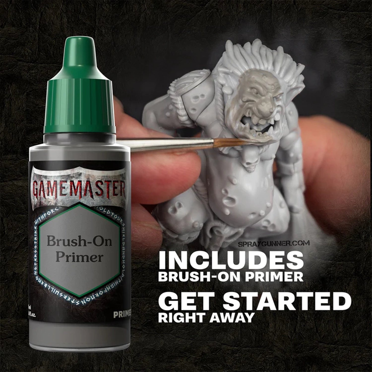 THE ARMY PAINTER: GameMaster Wandering Monsters Role-playing Paint Set includes 15 acrylic paints, one monster miniature, and brushes for creating RPG landscapes.