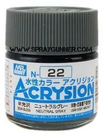 GSI Creos Acrysion: Neutral Gray (N-22) GSI Creos Mr. Hobby