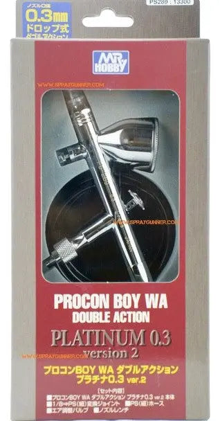 GSI Creos Mr. Airbrush Procon Boy PS-289 0.3mm Platinum GSI Creos Mr. Hobby
