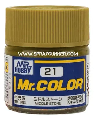 GSI Creos Mr.Color Model Paint: Semi-Gloss Middle Stone GSI Creos Mr. Hobby