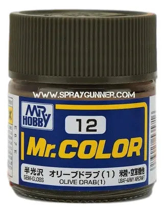 GSI Creos Mr.Color Model Paint: Semi-Gloss Olive Drab(1) GSI Creos Mr. Hobby