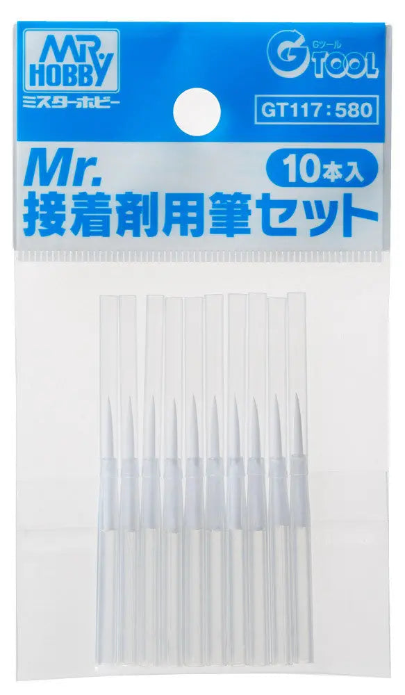 GSI Creos MB06 Mr. Brush Flat No. 4 – Silicone Grip PBT Brush For Detail Painting & Modeling