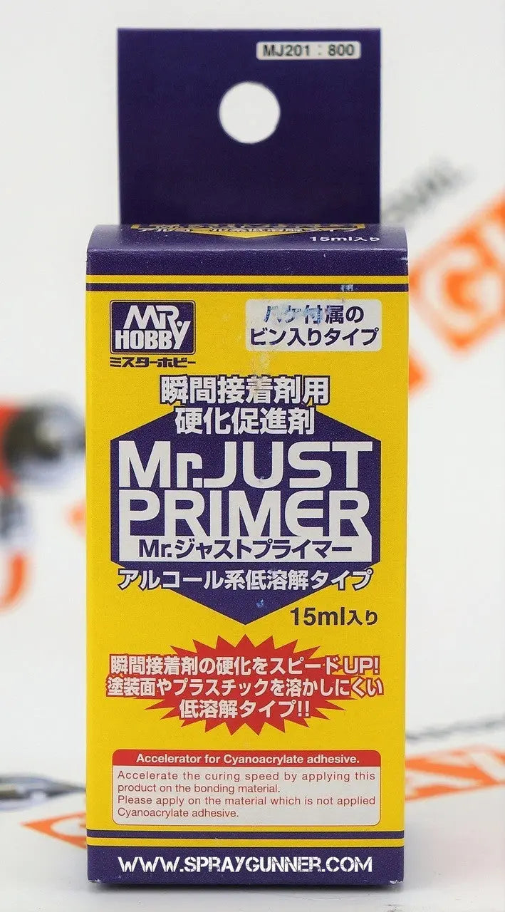 GSI Creos Mr.Just Primer (Accelerator  for Instant Glue) GSI Creos Mr. Hobby