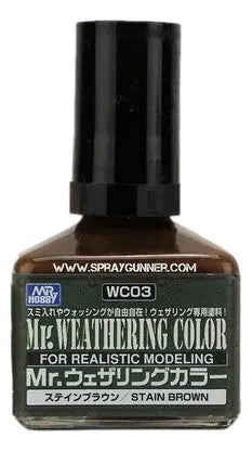 GSI Creos Mr.Weathering Color Model Paint: Stain Brown GSI Creos Mr. Hobby