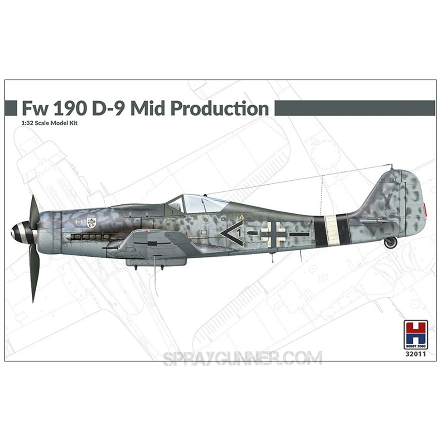 1/32 Fw 190 D-9 Mid Production Model Kit HOBBY 2000