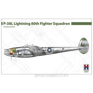 1/48 P-38L Lightning 80th Fighter Squadron Model Kit HOBBY 2000