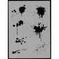 Harder and Steenbeck Airbrushing stencil "Blood Splash" Harder & Steenbeck