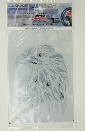 Harder and Steenbeck Airbrushing stencil set "Eagle Wildlife" Harder & Steenbeck