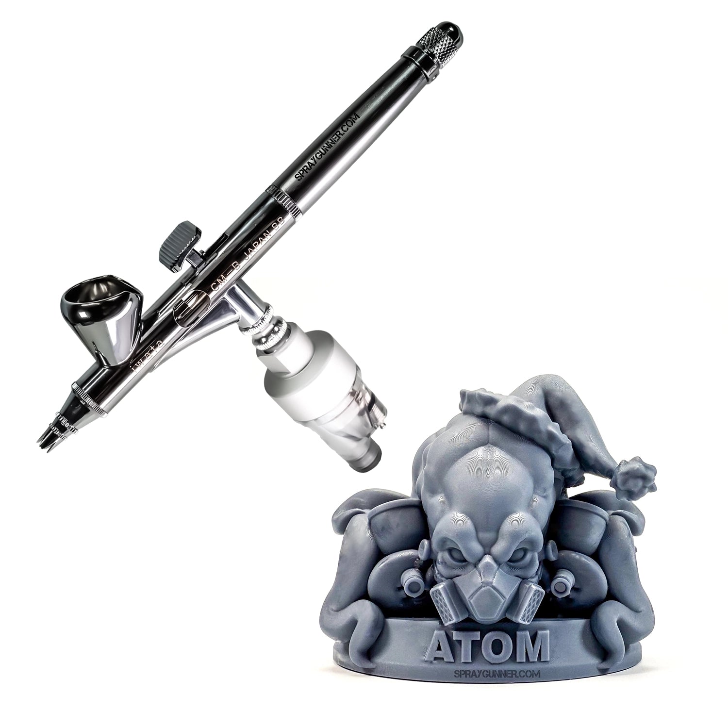 Iwata Micron CM-B Custom Gravity Feed Dual Action Airbrush - SprayGunner