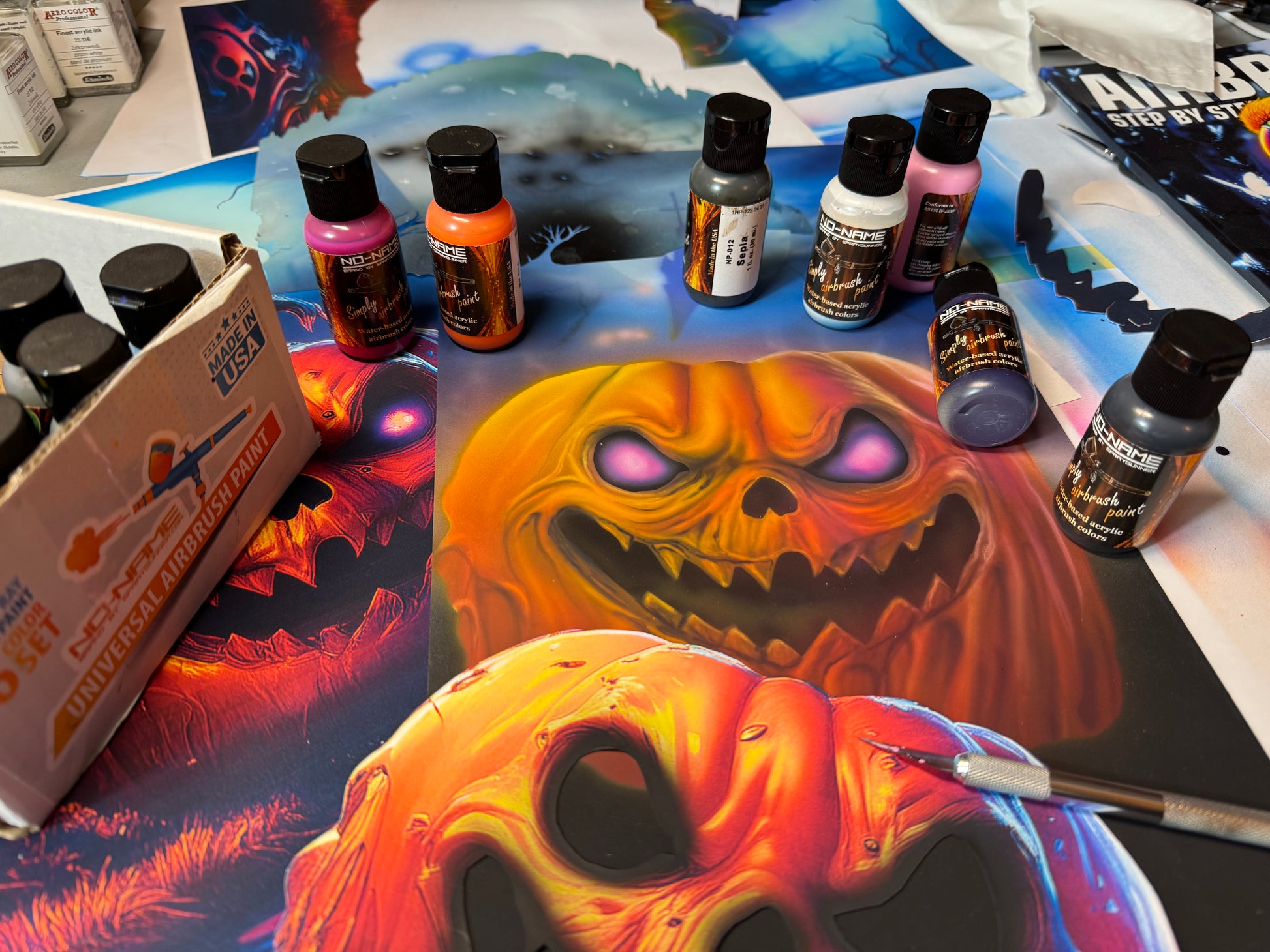 Simply Airbrush Paint Set For Beginners - SprayGunner