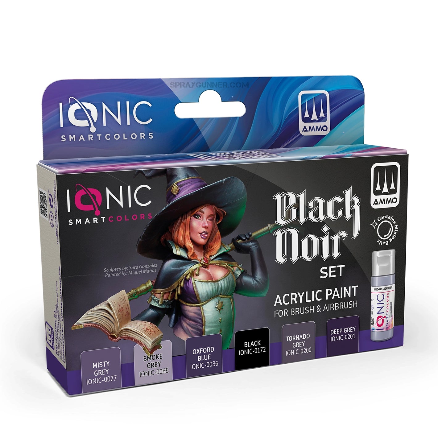 IONIC Black Noir Paint Set - SprayGunner