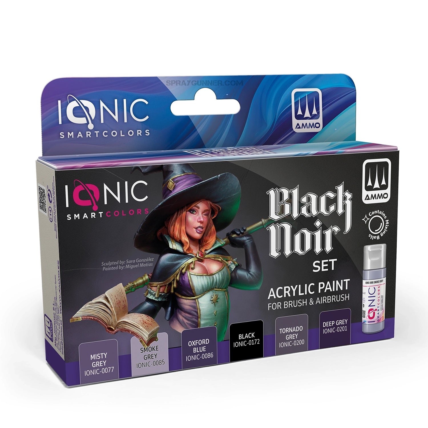 IONIC Black Noir Paint Set - SprayGunner