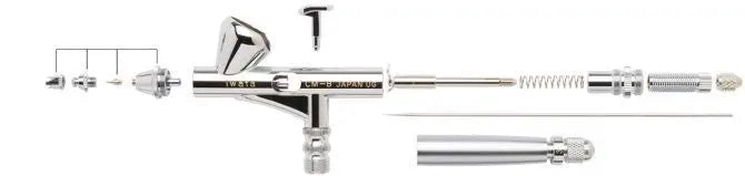 Iwata Micron CM-B Custom Gravity Feed Dual Action Airbrush - SprayGunner