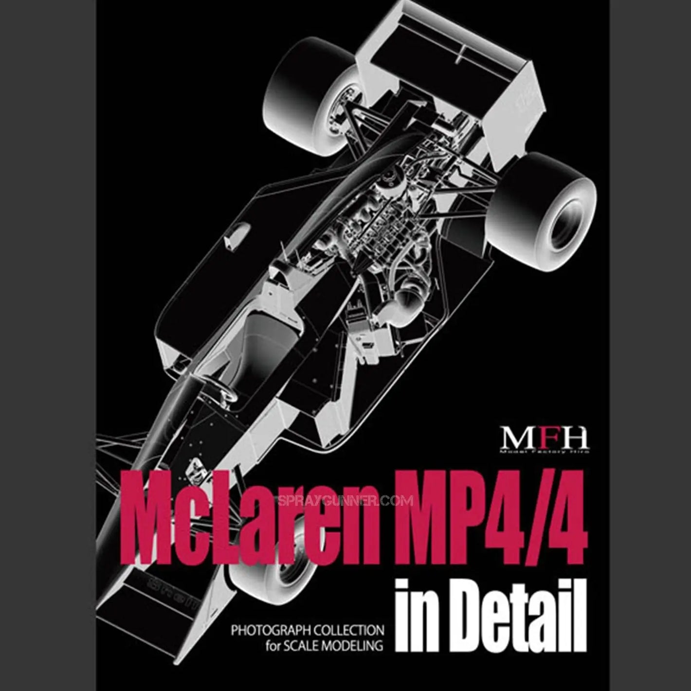 "McLaren MP4/4 in Detail" is the first volume of the Photograph Collection published by Model Factory Hiro.