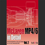Model Factory Hiro Publication: "McLaren MP4/6 in Detail" (Photo Collection Vol. 2).