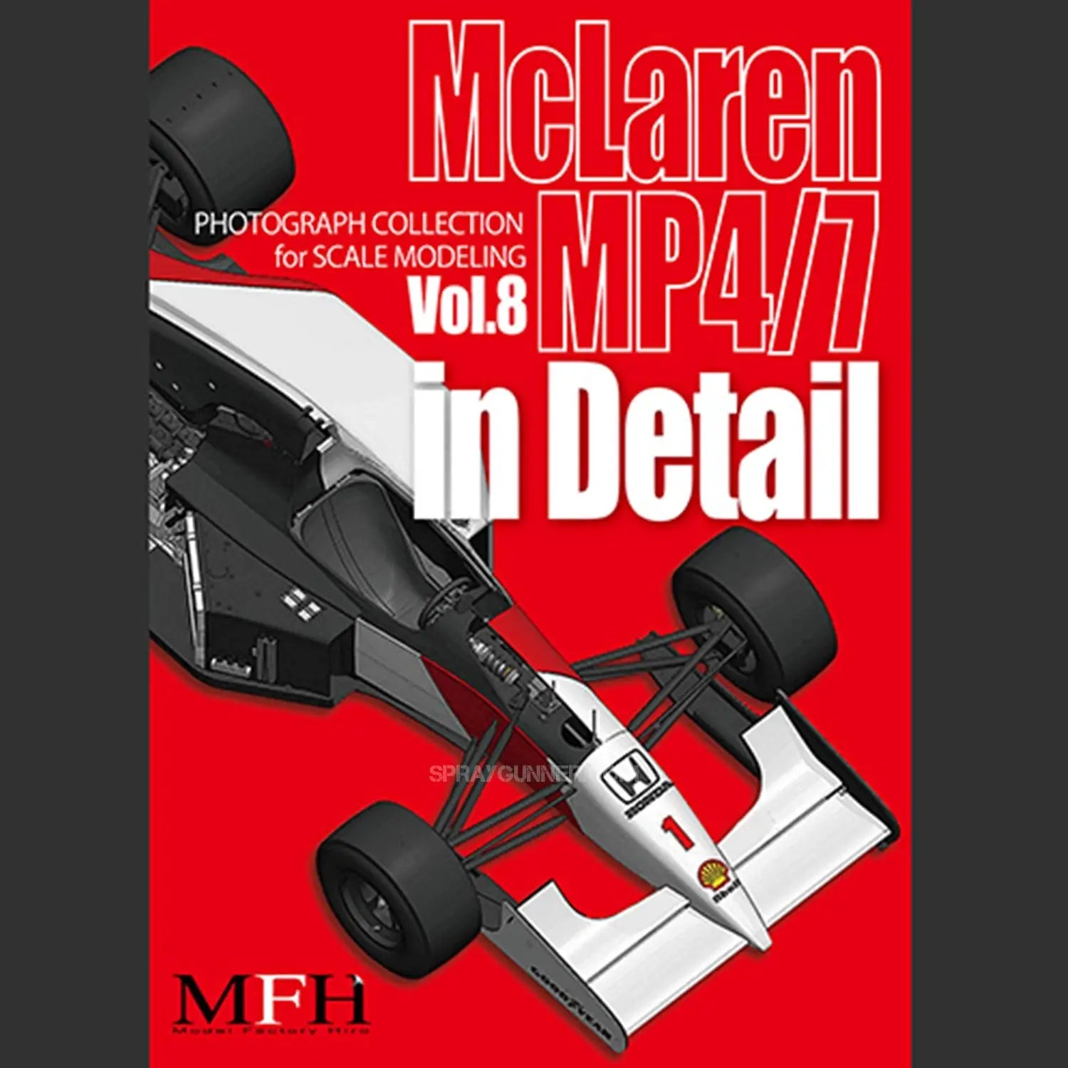 Model Factory Hiro Publication: "McLaren MP4/7 in Detail" (Photo Collection, Vol. 8).