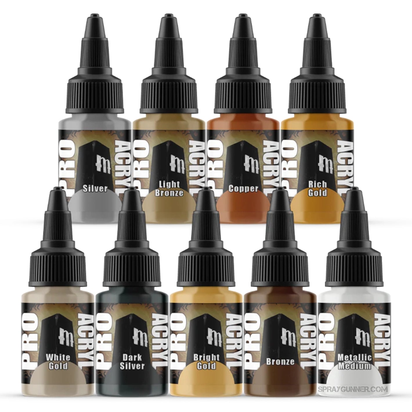 MONUMENT HOBBIES: Pro Acryl Metallic Set - SprayGunner