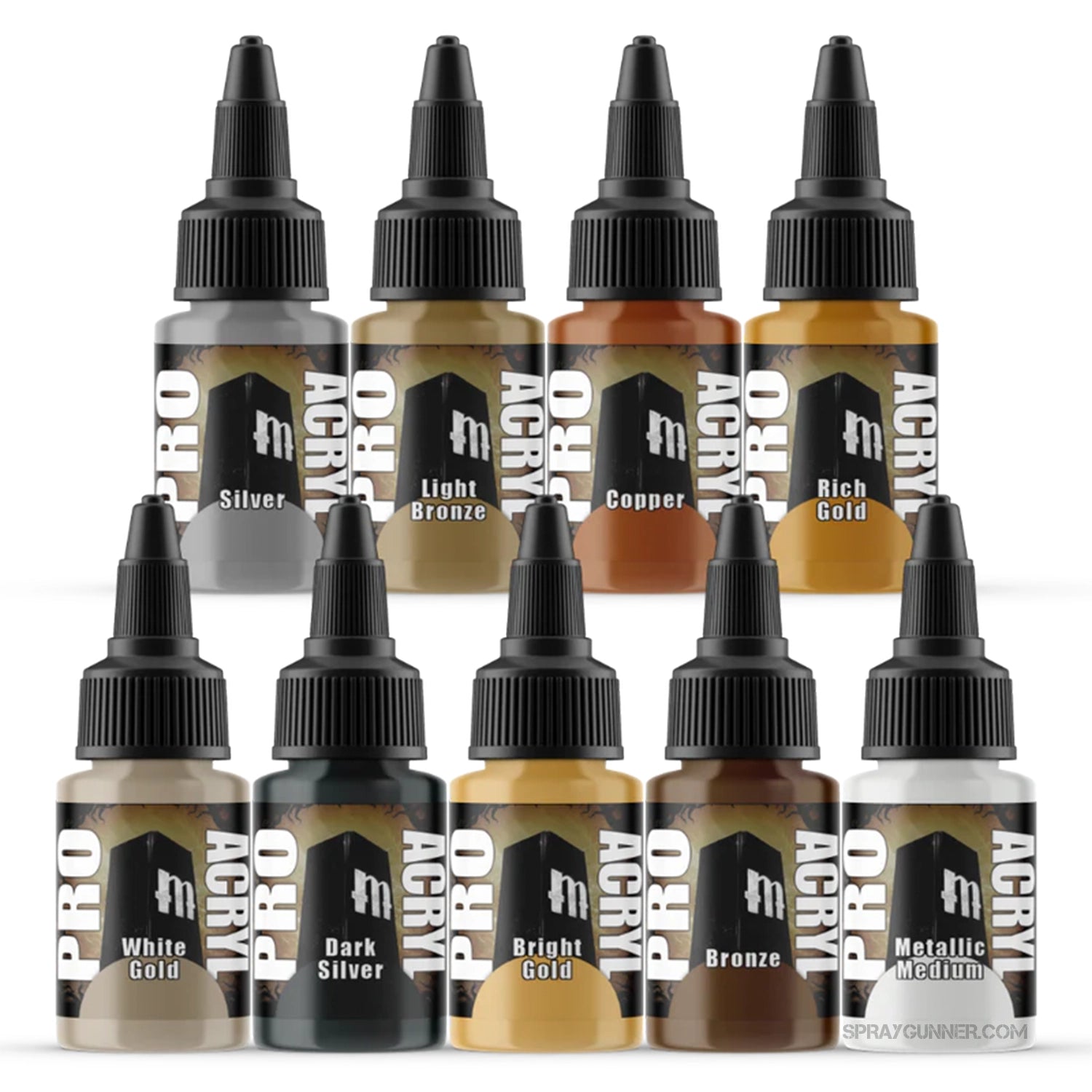 MONUMENT HOBBIES: Pro Acryl Metallic Set - SprayGunner