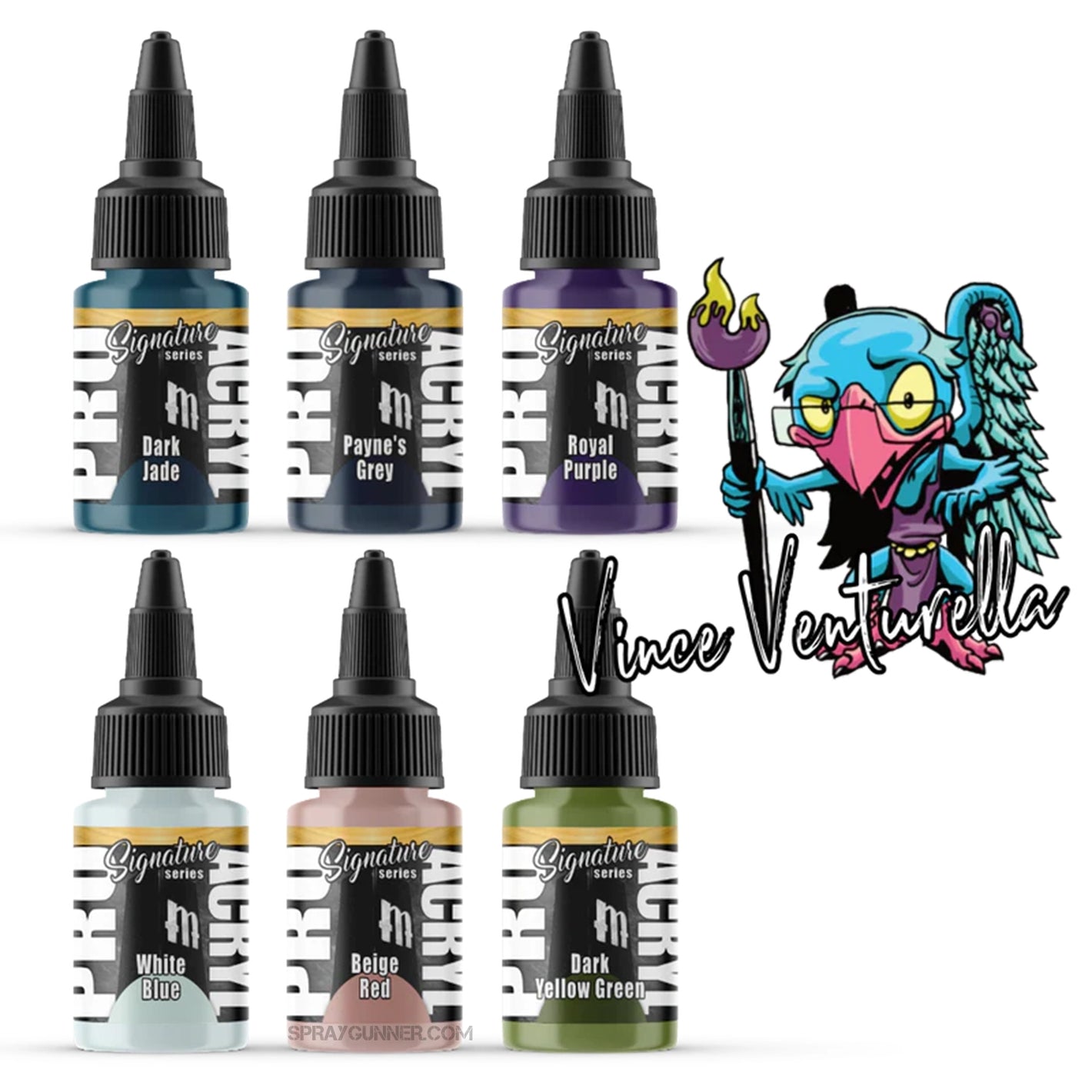 MONUMENT HOBBIES: Pro Acryl Signature Series Set 1 - Vince Venturella - SprayGunner