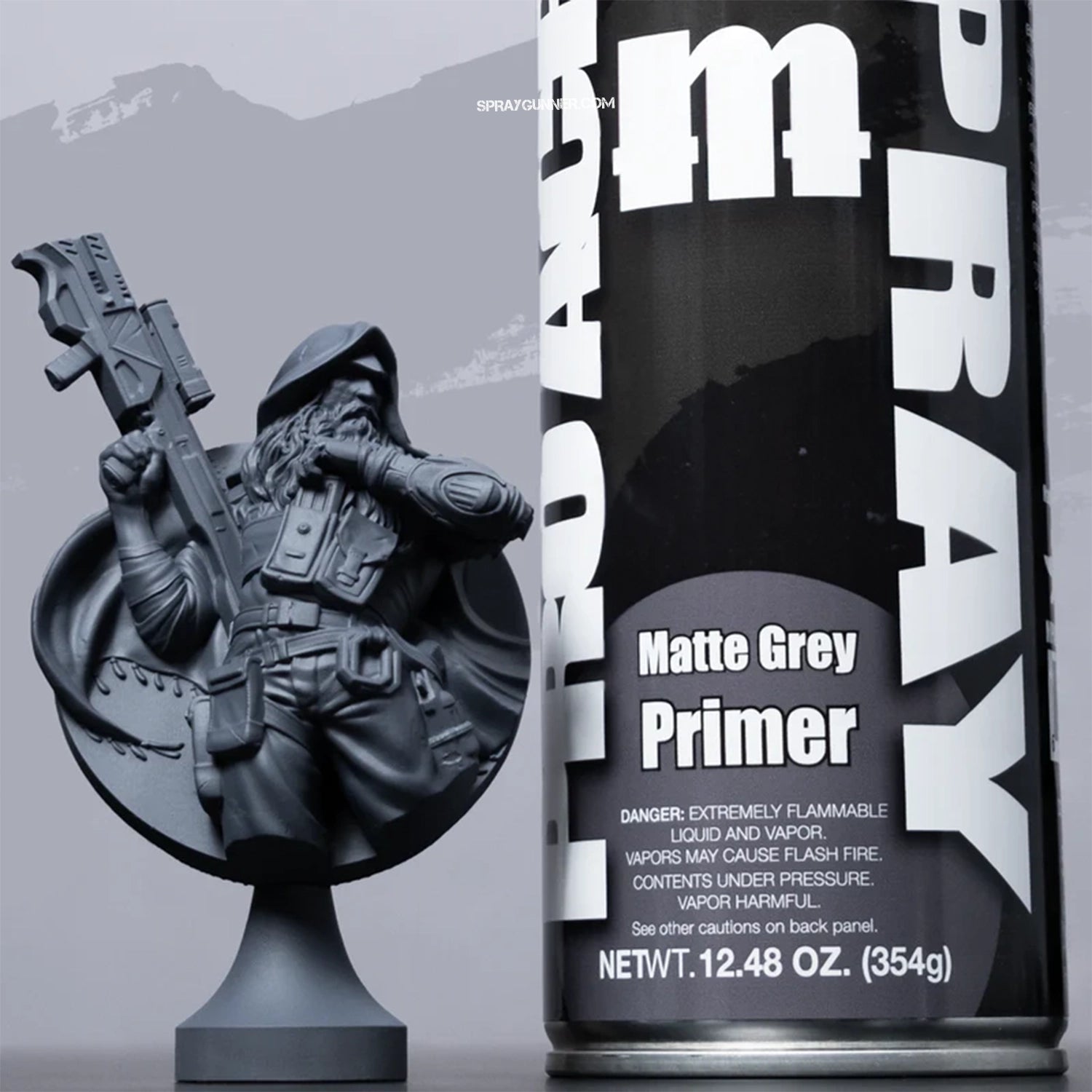 MONUMENT HOBBIES: PRO Acryl Spray - Matte Grey Primer - SprayGunner