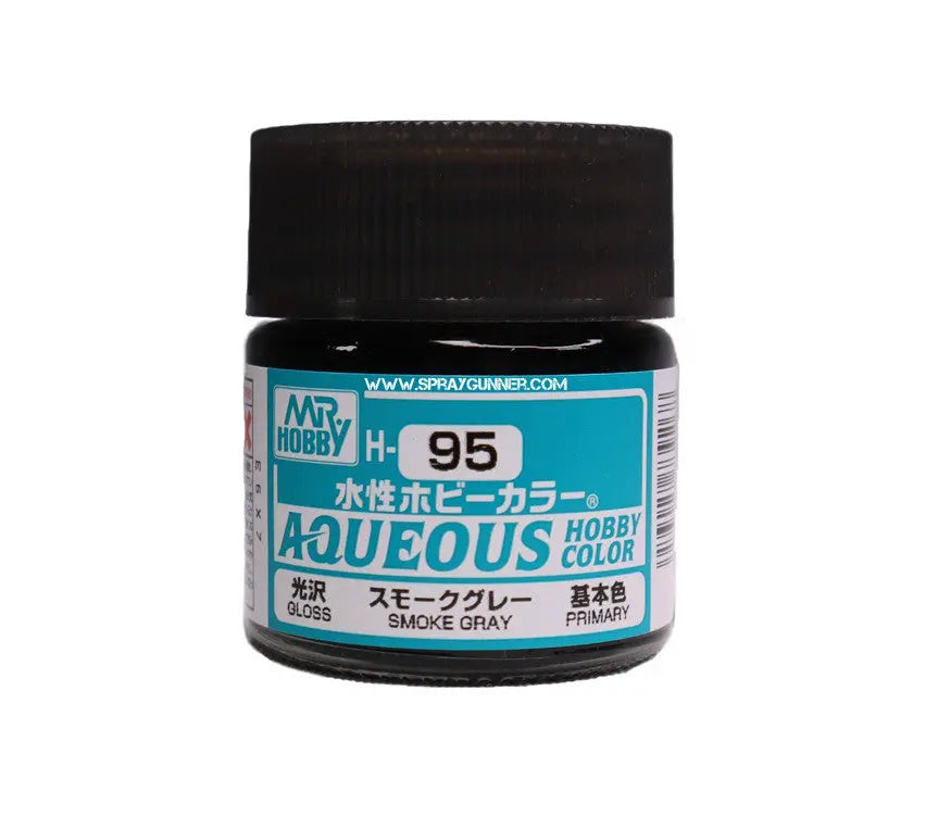 Mr. Hobby Aqueous H95 Gloss Smoke Gray - SprayGunner