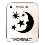 NO-NAME Brand Moon Stencil #1 - SprayGunner
