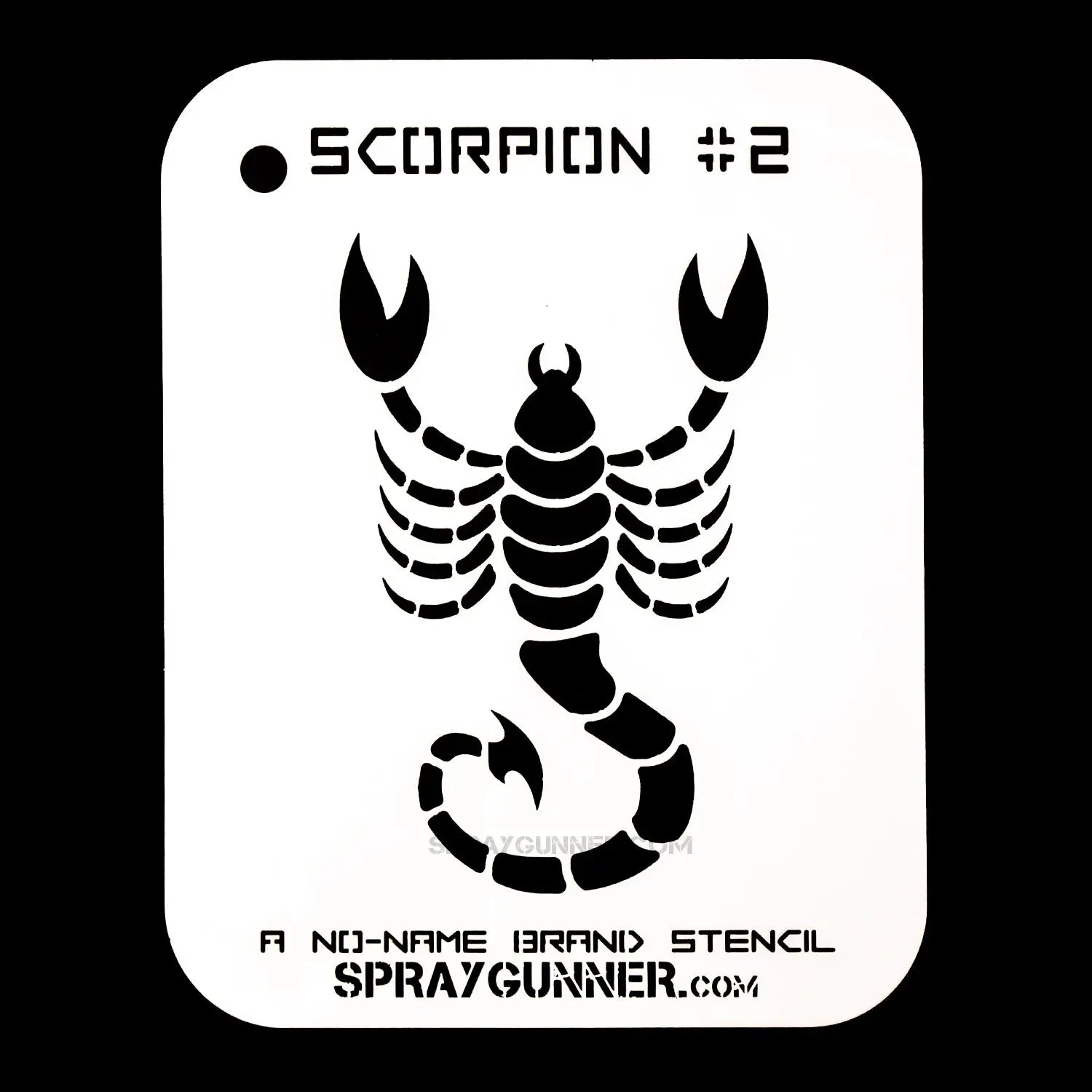 NO-NAME Brand Scorpion Stencil #2 - Intricate Designs