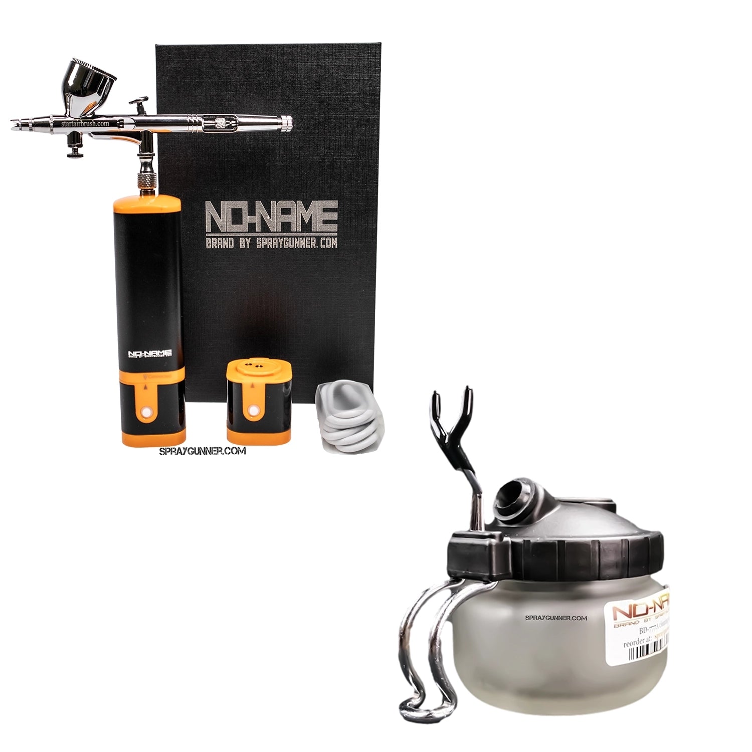 Cordless airbrush battery powered compressor with airbrush kit with Options - SprayGunner
