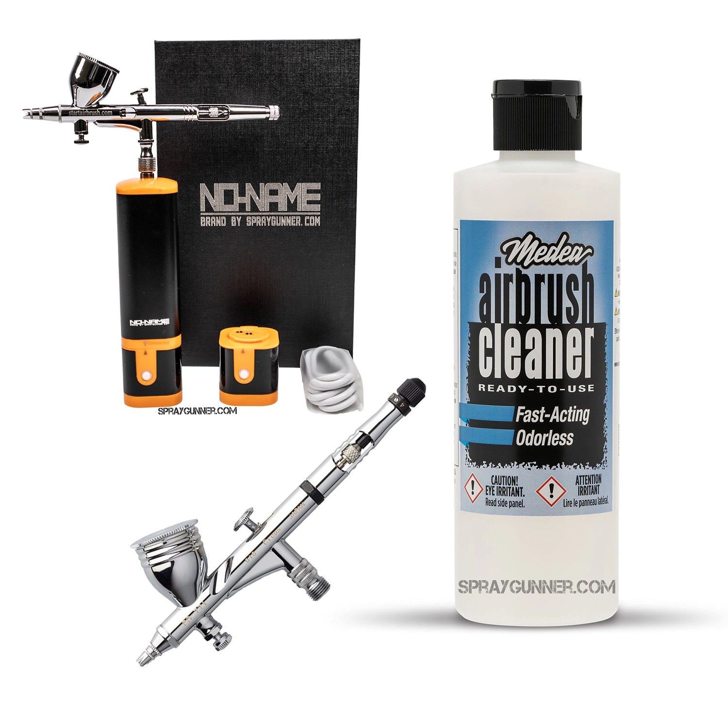 Cordless airbrush battery powered compressor with airbrush kit with Options - SprayGunner