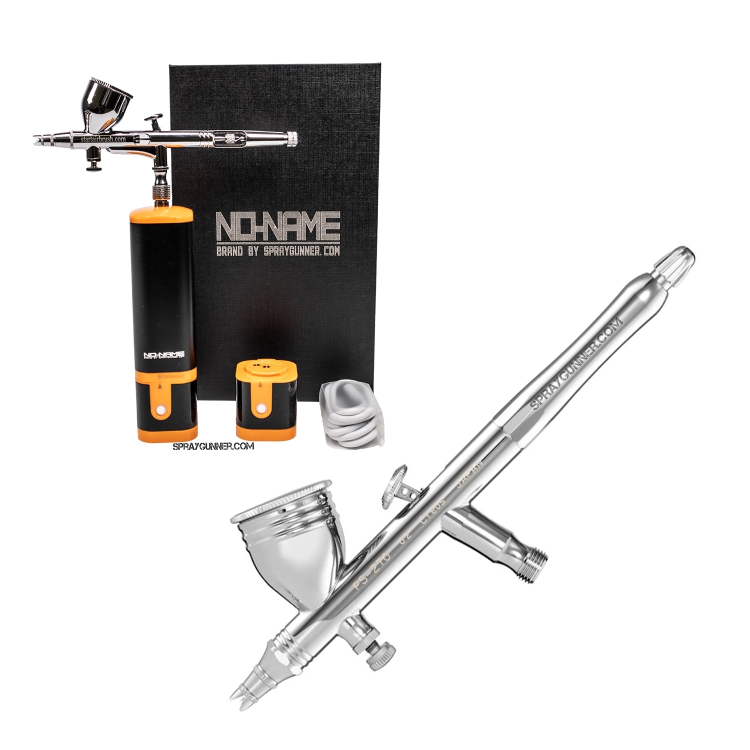 Cordless airbrush battery powered compressor with airbrush kit with Options - SprayGunner