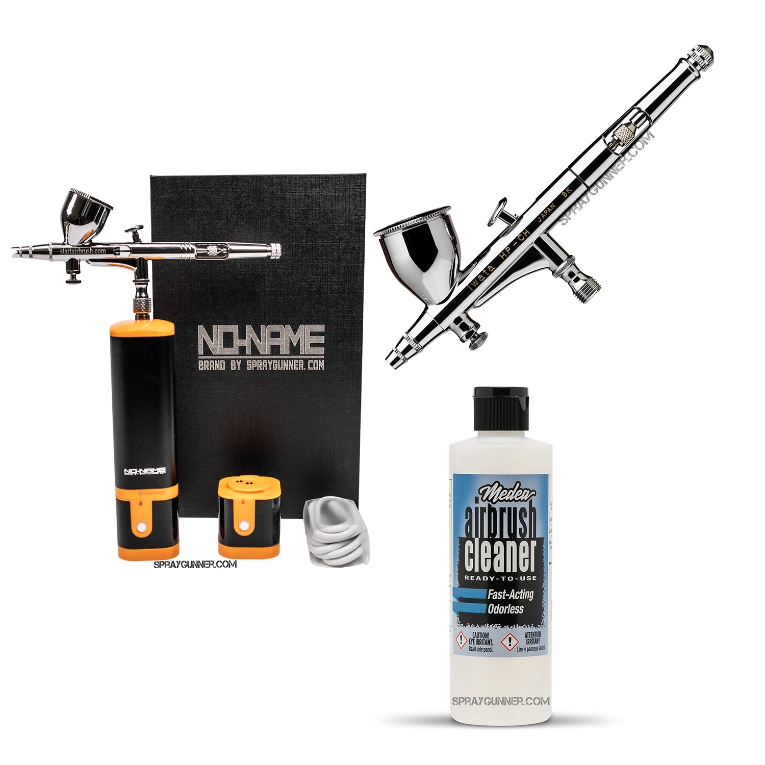 Cordless airbrush battery powered compressor with airbrush kit with Options - SprayGunner