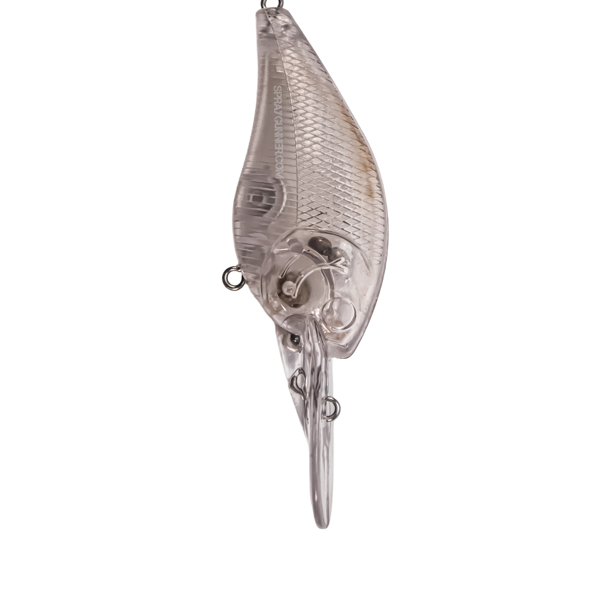 Crank Bait Clear Unpainted Plastic Fishing Lure Long Tail (scale Crank Bait Clear Unpainted Plastic Fishing Lure Long Tail (scale