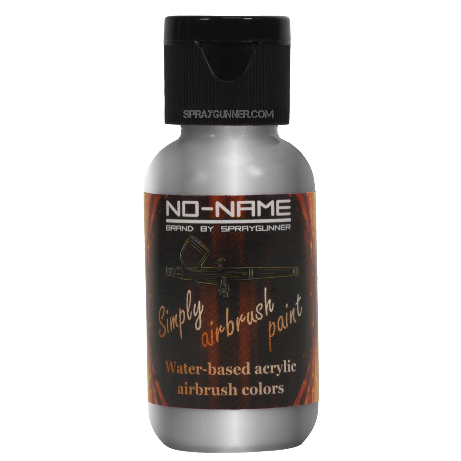 Simply Airbrush Paint by NO-NAME brand Metallic Silver 1 oz - SprayGunner