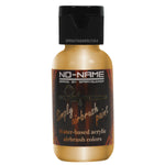 Simply Airbrush Paint by NO-NAME brand Metallic Gold 1 oz bottle, water-based acrylic paint for airbrush tools and hobby projects.