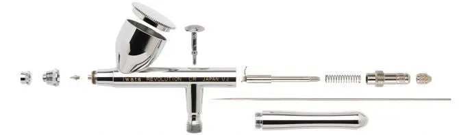 Iwata Revolution HP-CR Gravity Feed Dual Action Airbrush - SprayGunner