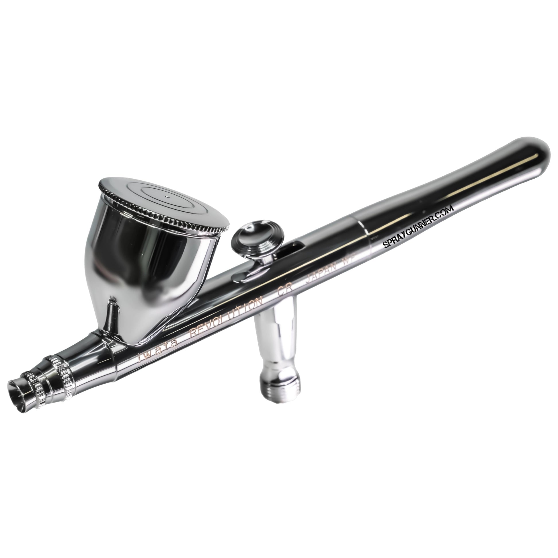 Iwata Revolution HP-CR Gravity Feed Dual Action Airbrush - SprayGunner
