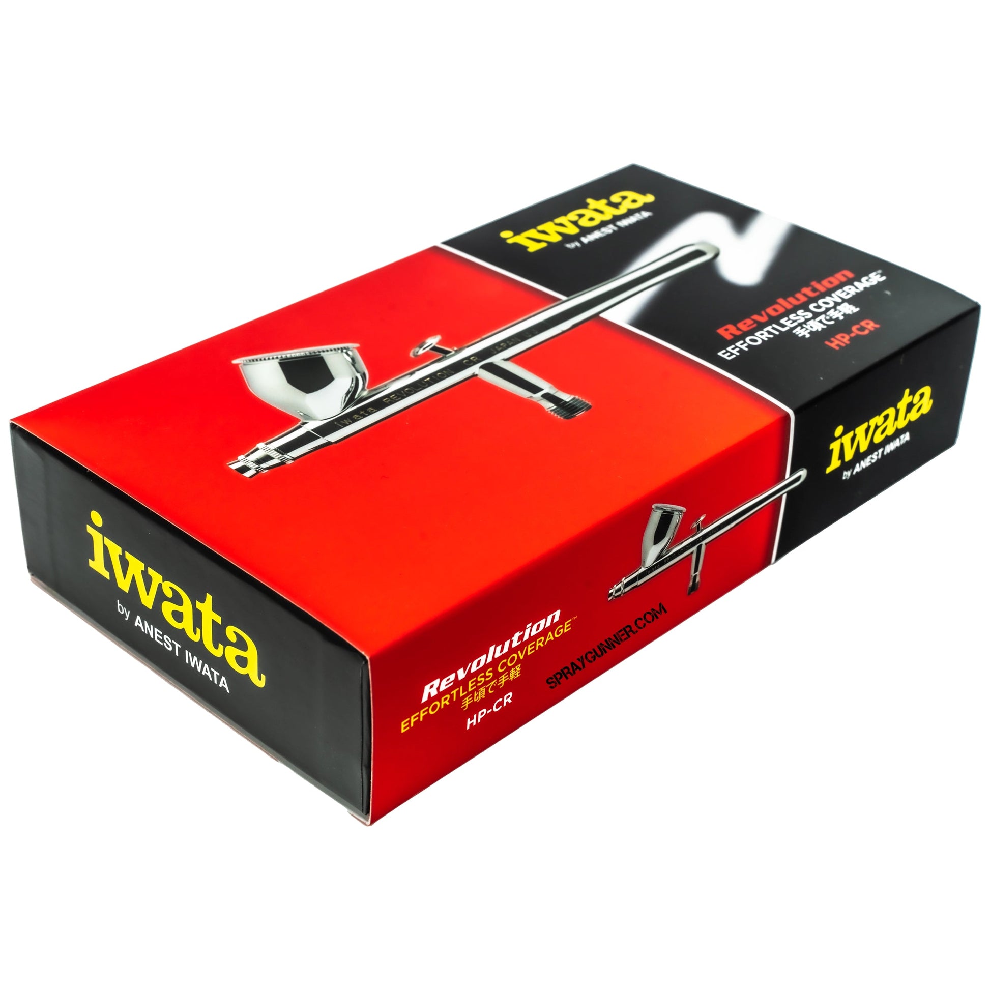 Iwata Revolution HP-CR Gravity Feed Dual Action Airbrush - SprayGunner