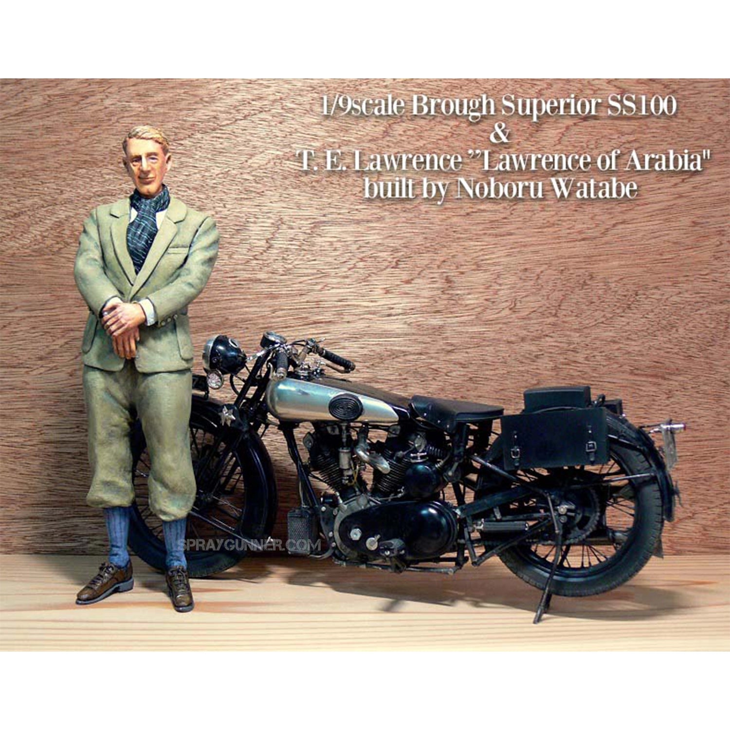 The unpainted collectible model kit is a 1/9 scale figurine of Lawrence of Arabia from Model Factory Hiro. Ideal for anyone interested in history and scale models.