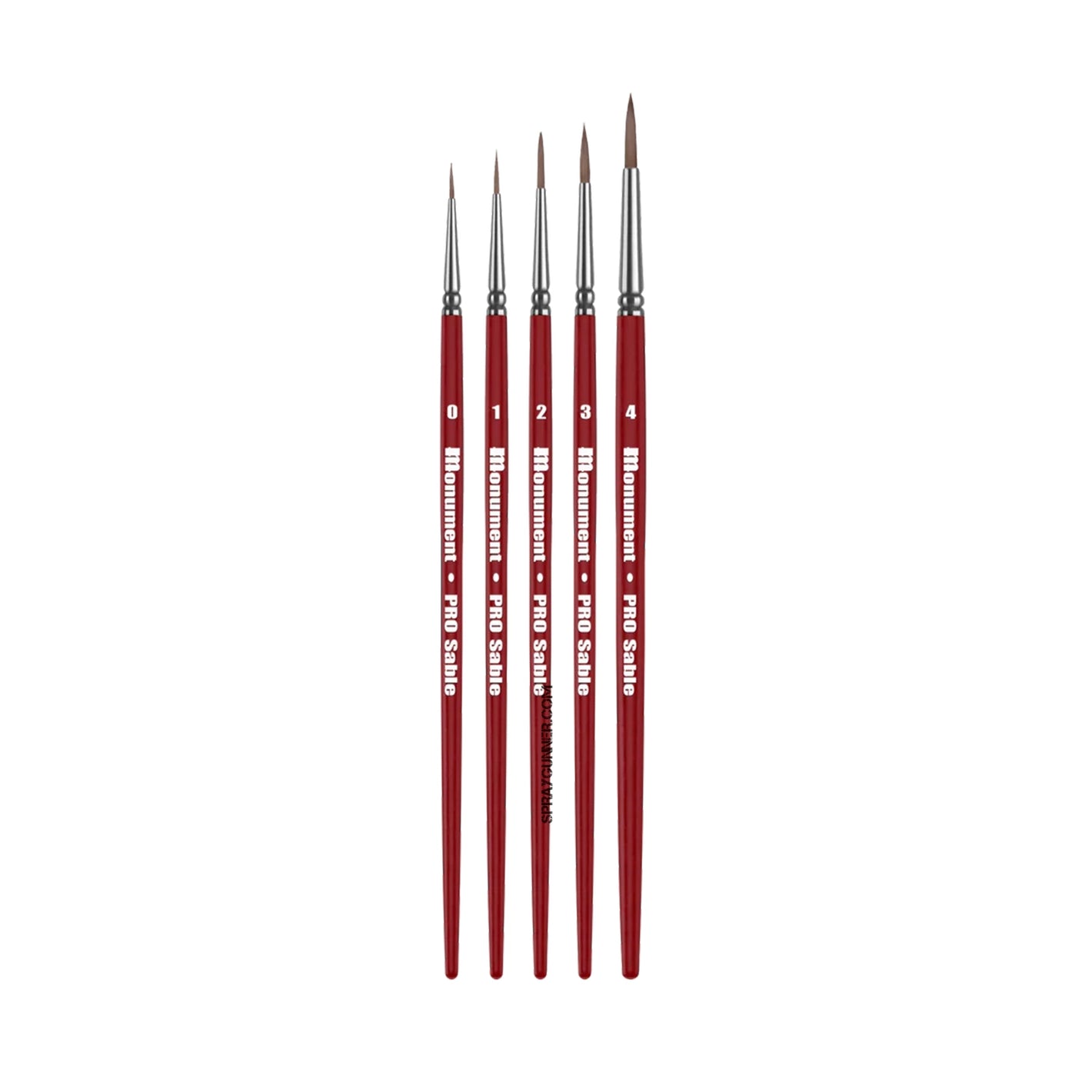 MONUMENT HOBBIES: Pro Sable Brush Set - SprayGunner