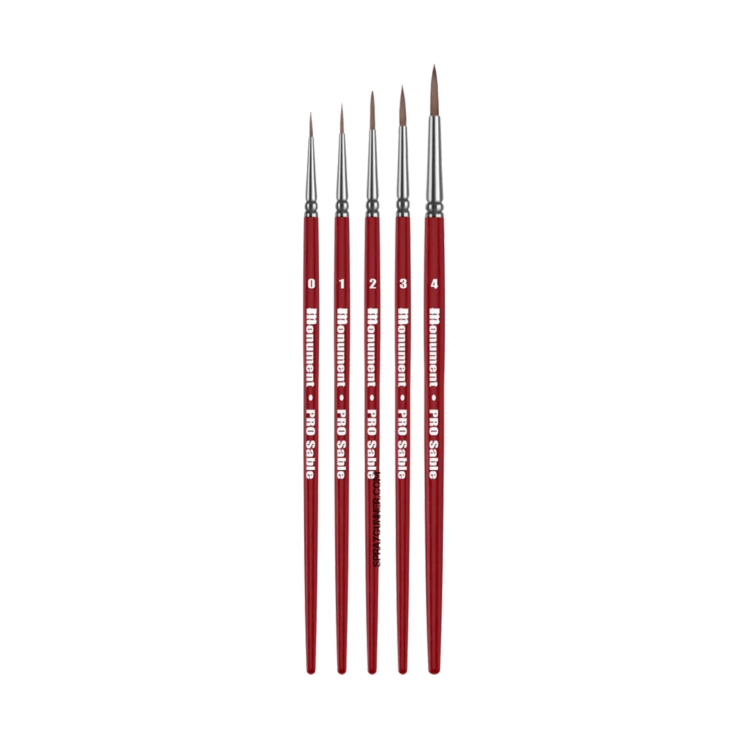 MONUMENT HOBBIES: Pro Sable Brush Set - SprayGunner