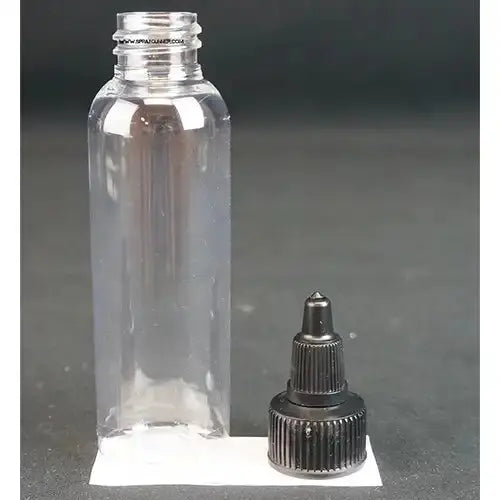 Plastic Bottle with Twist Cap and Storage Label 2oz NO-NAME brand