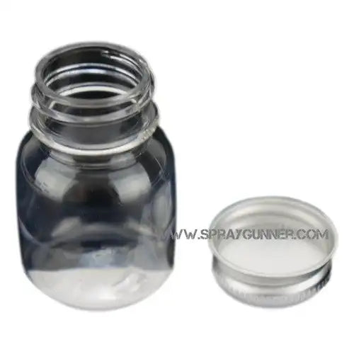 Plastic bottle with lid and label 1 oz - SprayGunner