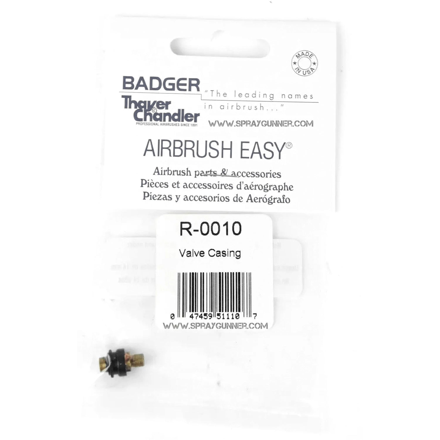 R-0010 Air Valve Casing BADGER Renegade - SprayGunner