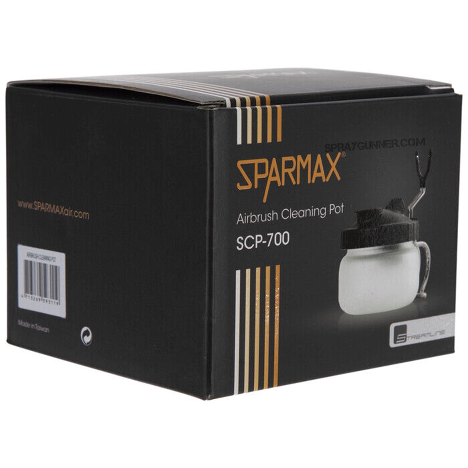Sparmax Blow Through Airbrush Cleaning Pot - SprayGunner
